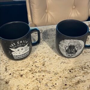 Star Wars Black Coffee Mug Set with Iconic Designs